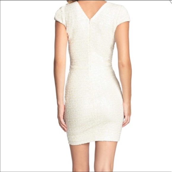Dress the Population white Zoe sequin mini dress - Picture 2 of 8